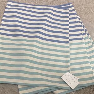 Katie K Blue & Light Teal Striped Placemats- set of four